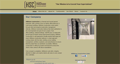 Desktop Screenshot of hillstoneconstruction.com